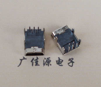 绵阳Mini usb 5p接口,迷你B型母座,四脚DIP插板,连接器