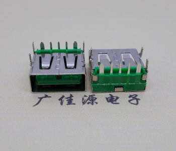 绵阳5A大电流 快充接口 USB5p绿胶芯 常规母座