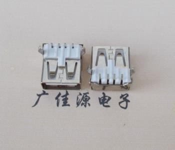 绵阳USB AF母座 LCP 耐高温250度280度 环保白胶芯