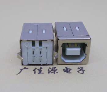 绵阳USB BF180度母座 打印机接口 立式直插带赛