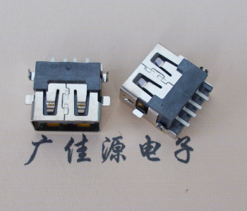 绵阳 USB母座 贴片沉板3.5/4.9 直口/卷口铜壳/铁壳