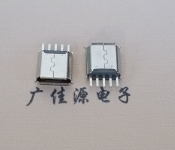 绵阳Micro USB接口 母座B型5p引脚焊线无后背